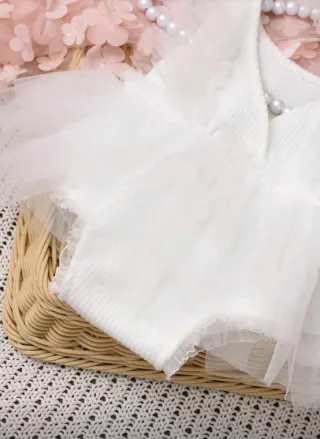 Conjunto foto recién nacido o muñeco reborn tul