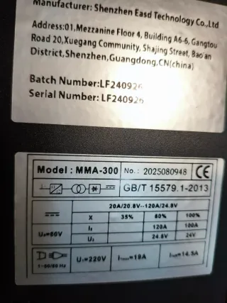 Soldadora IGBT MMA-300A