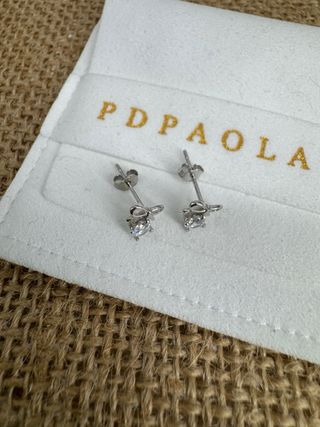 Pendientes PDPAOLA Lazo Circonita Plata
