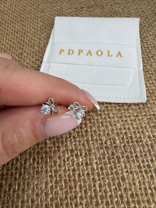 Pendientes PDPAOLA Lazo Circonita Plata