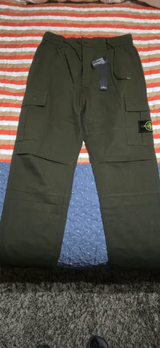 Pantalones Stone Island Verdes Cargo