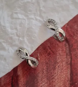 Pendientes Infinito Plata con Circonitas
