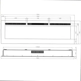 Chimenea eléctrica de acero y cristal Arkansas