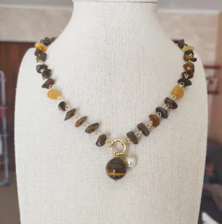 Collana Occhio di Tigre e Agata