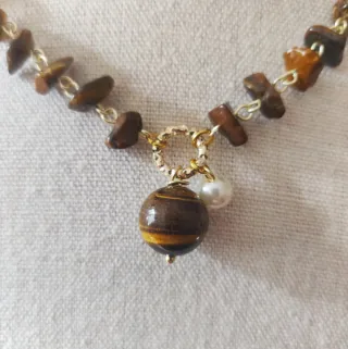 Collana Occhio di Tigre e Agata