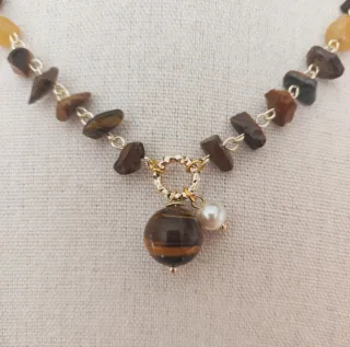 Collana Occhio di Tigre e Agata