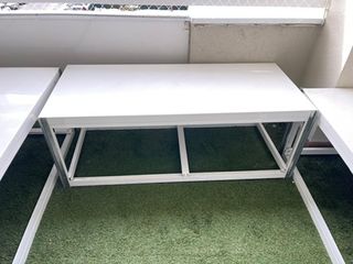 Bancos de aluminio exterior con cojines