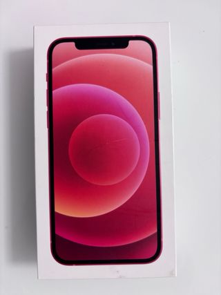 iPhone 12 Rojo Con 1 carcasas y 1 cargador