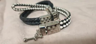 Juego 2 Pulseras Cierre Acero Quirúrgico