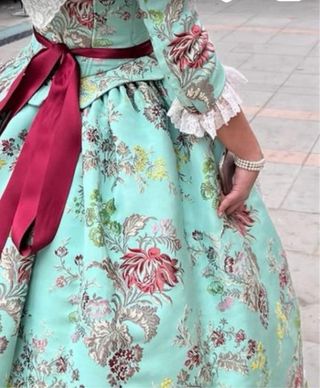 Traje de Fallera Aguamarina