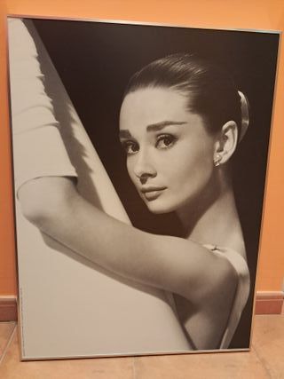 Cuadro Audrey Hepburn Blanco y Negro