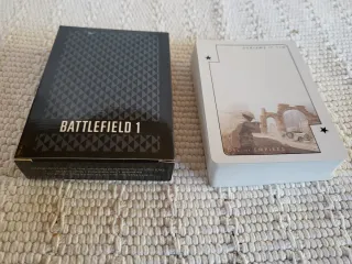 Baraja de cartas 'Póker' temática BATTLEFIELD
