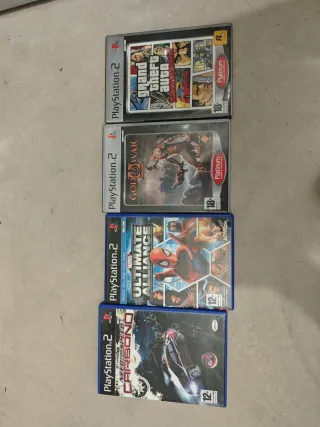 Lote 4 Juegos PS2: GTA, God of War, Spider-Man, Ne
