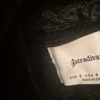 Cazadora Biker Negra Piel Sintética