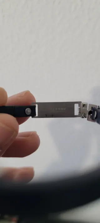 Pulsera Lotus plateado (acero) y Negro