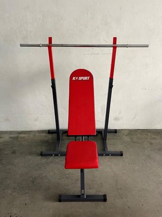Banco de pesas K-Sport con soporte