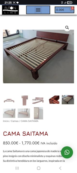 Cama de madera