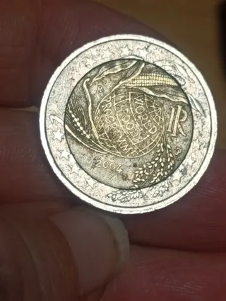 Moneda 2 Euros Conmemorativa  Italia 2004