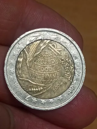 Moneda 2 Euros Conmemorativa  Italia 2004