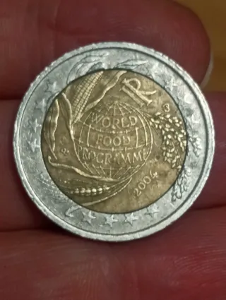 Moneda 2 Euros Conmemorativa  Italia 2004