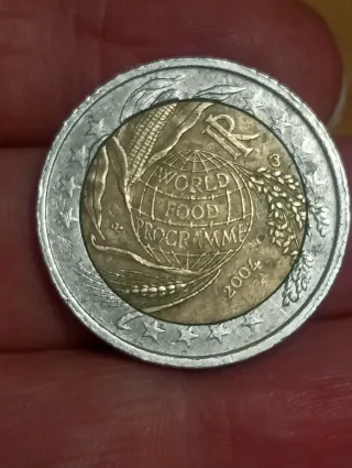 Moneda 2 Euros Conmemorativa  Italia 2004