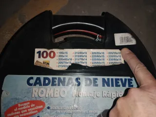 Cadenas para nieve con estuche