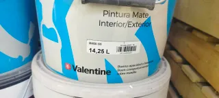 Pintura Mate Valentine Interior/Exterior 14,25 L