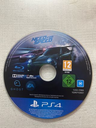 Need for Speed PS4 (PlayStation 4) Juego Carreras