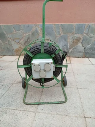 Enrollador 100m Cable Manguera 3x2,5