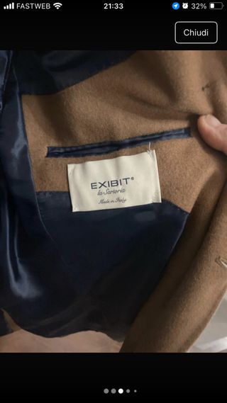 Cappotto Exibit Beige/Marrone