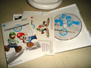 Mario Kart juego y volante oficial Nintendo Wii