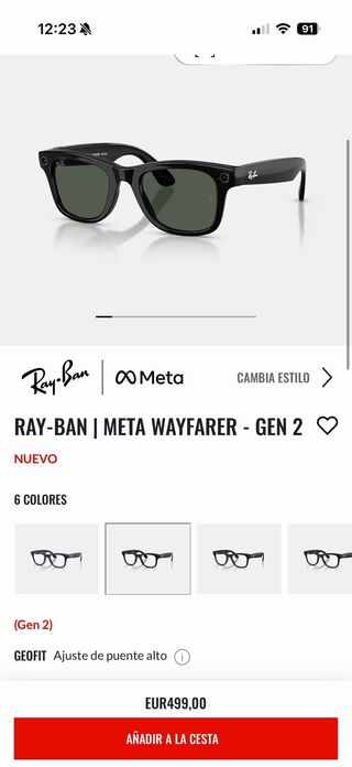 Ray-Ban Wayfarer Gen 2 Gafas de Sol