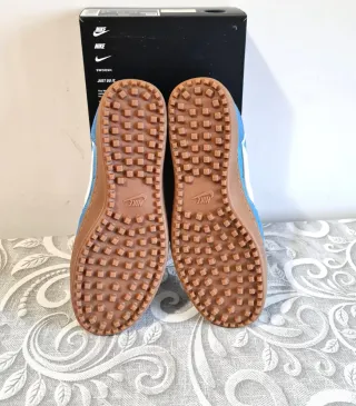 Nike Donna Scarpe Tg.38 Blu/Bianco Nuove