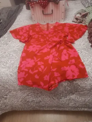 Mono pantalón estampado fucsia y demás colores