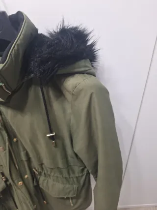 Parka verde mujer