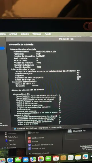 MacBook Pro 13 2020 Intel Core i5 8GB RAM