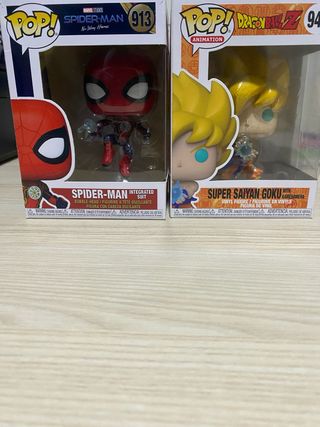Funko Pop Spider-Man y Goku