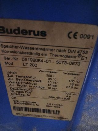 Caldera Buderus G115 gasoil