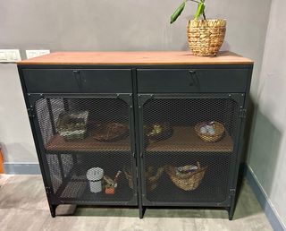 Buffet IKEA FJÄLLBO negro/madera