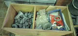 Lote piezas PVC fontanería