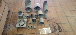 Lote piezas PVC fontanería