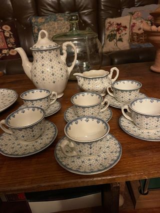 Juego de café La Cartuja de Sevilla