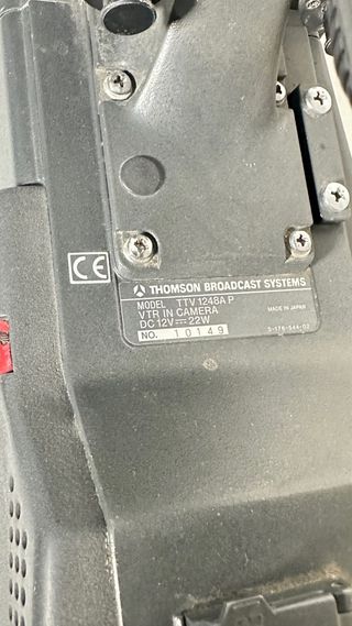 Cámara BETACAM Thomson TTV1248A P