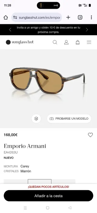 Gafas de Sol Emporio Armani Marrones