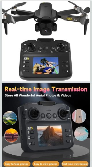 Dron TolsDrone TD12 LCD con Cámara
