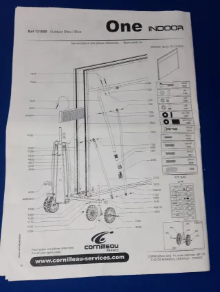 Mesa de Ping Pong Azul con Red