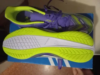 Zapatillas Adidas Futbol Indoor Morado/Lima