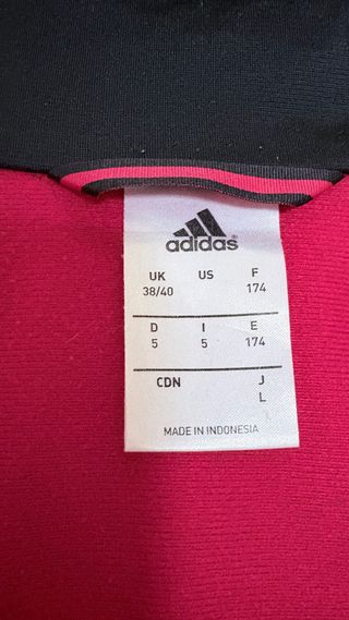 Chaqueta Adidas Vintage Roja y Gris