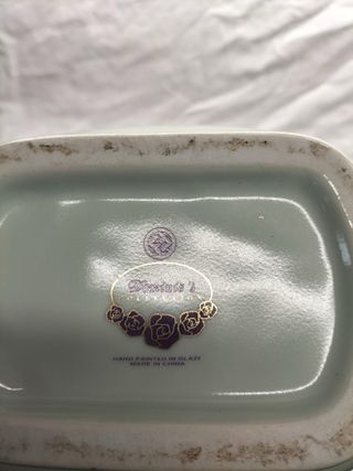 Garrafa Porcelana Decorada Frutas