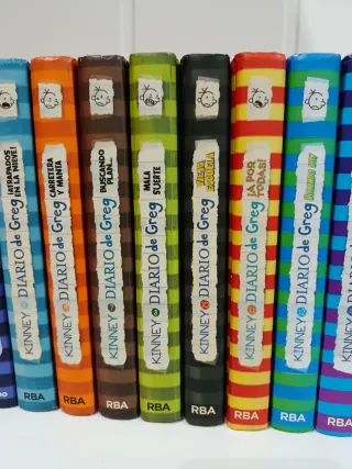 Colección lote libros Diario de Greg del 1 al 14